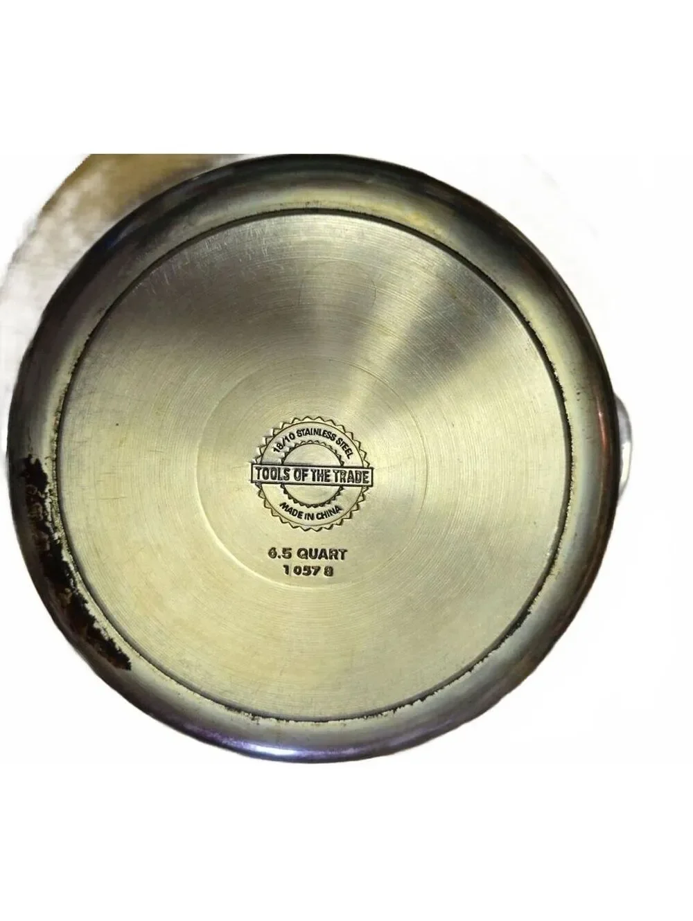 Tools of the Trade 6.5 Quart Stainless Steel Stock Pot Dutch Oven with Lid